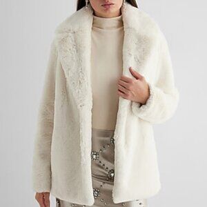Express Faux Fur Coat, Size S